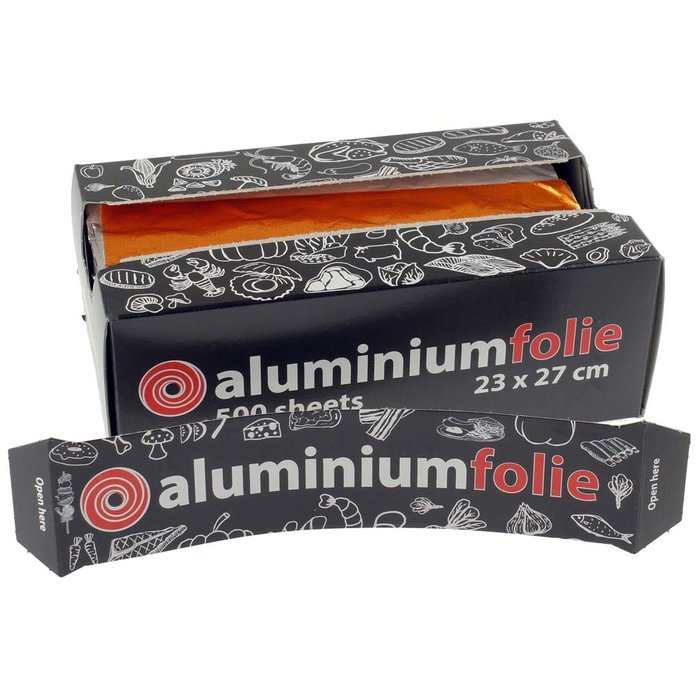 Aluminium pop-up vellen oranje/zilver