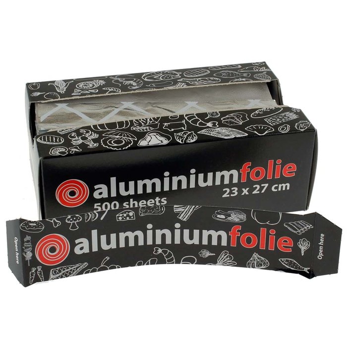 Aluminium pop-up vellen wit gestreept