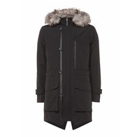 thumb-Parka met bontkraag-2