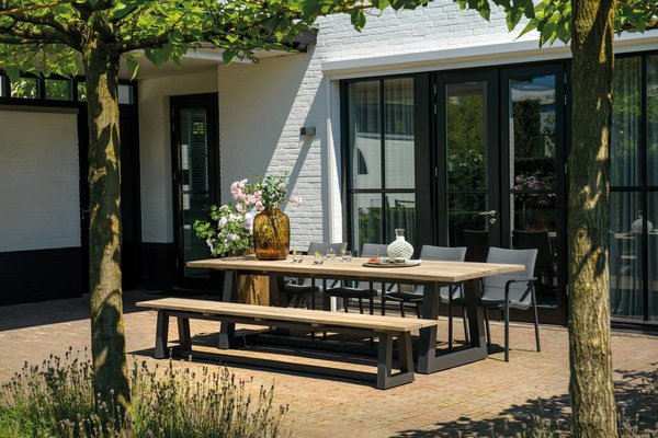SUNS tuinmeubelen Ovada tuinbank | 280 cm | Mat royal grijs SUNS tuinmeubelen Ovada tuinbank | 280 cm | Mat royal grijs