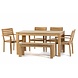Garden Teak tuinmeubelen James Tuinbank (zonder rug) | 120 cm Garden Teak tuinmeubelen James Tuinbank (zonder rug) | 120 cm