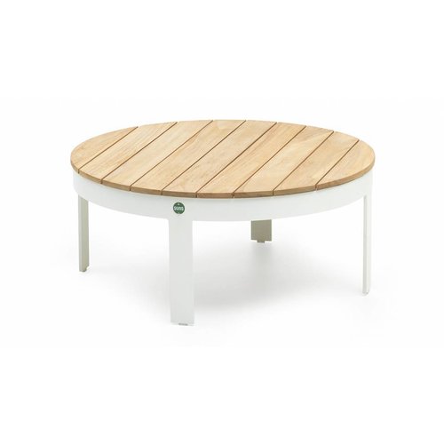 SUNS tuinmeubelen Cameron bijzettafel | Wit | 80 x 35 cm SUNS tuinmeubelen Cameron bijzettafel | Wit | 80 x 35 cm