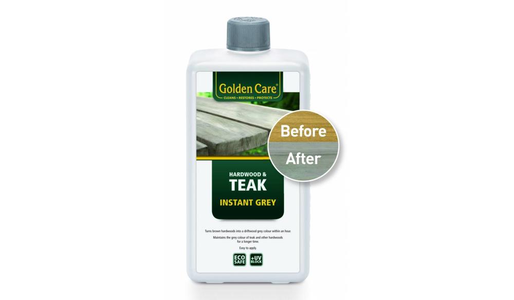 Teak Instant Grey Golden Care geeft teakhout de grijs/ witte kleur