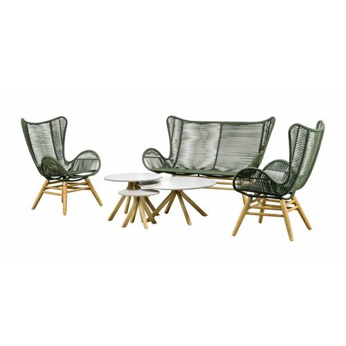 SUNS tuinmeubelen Kreta | tweezits loungebank | groen SUNS tuinmeubelen Kreta | tweezits loungebank | groen