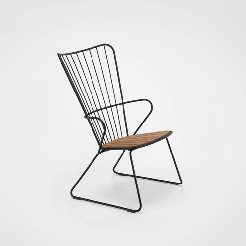 HOUE tuinmeubelen Paon loungestoel Black HOUE tuinmeubelen Paon loungestoel Black