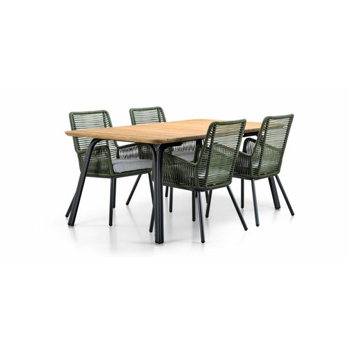 SUNS tuinmeubelen Simi | Dining tuintafel | 180x100 cm | houten tafelblad | Mat royal grijs SUNS tuinmeubelen Simi | Dining tuintafel | 180x100 cm | houten tafelblad | Mat royal grijs