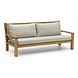 Garden Teak tuinmeubelen St Tropez loungebank 3-zits met kussens Garden Teak tuinmeubelen St Tropez loungebank 3-zits met kussens