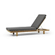 Wolfwood tuinmeubelen James ligbed met kussen Wolfwood tuinmeubelen James ligbed met kussen