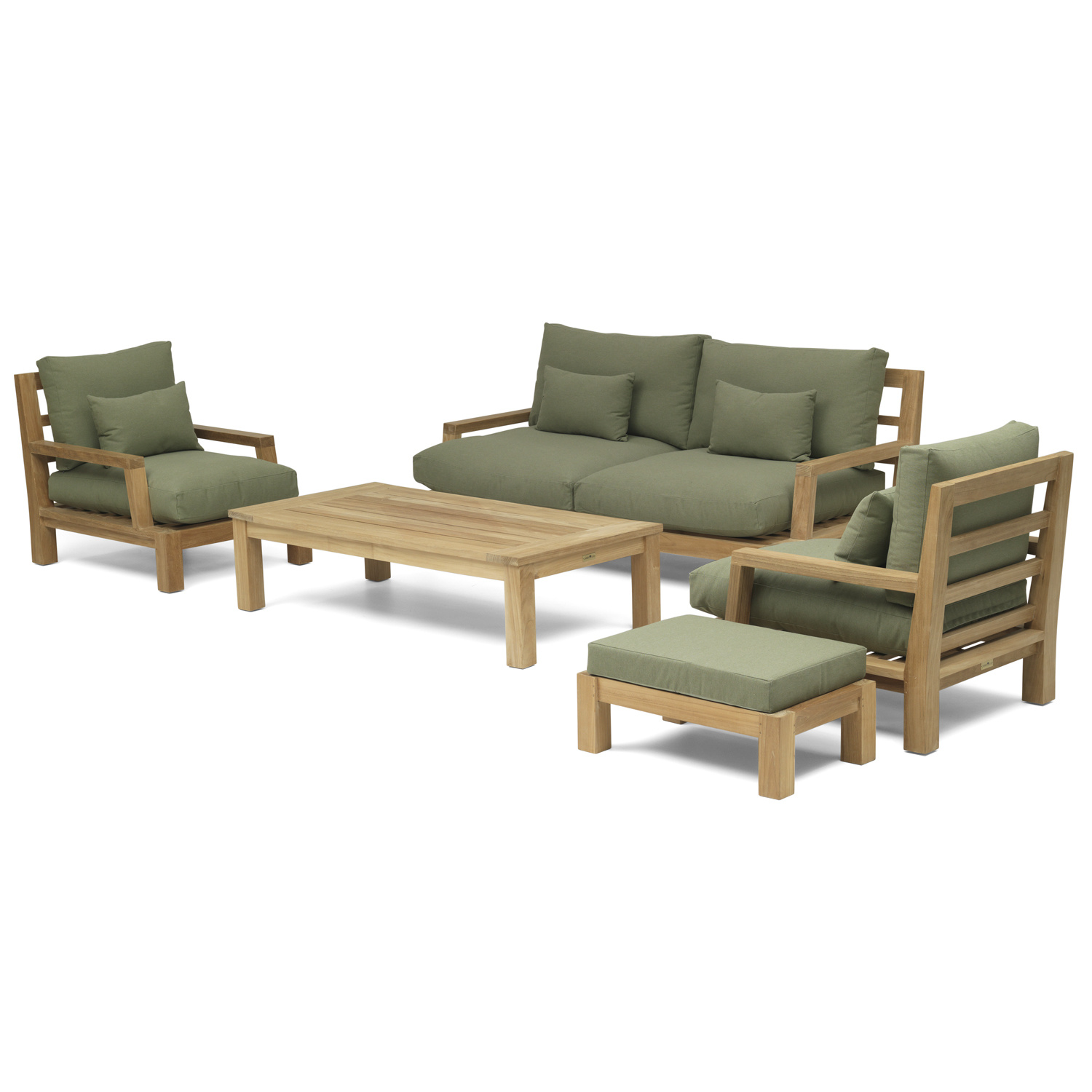 Garden  Teak tuinmeubelen Daylounge loungeset | Opstelling 4