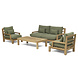 Garden Teak tuinmeubelen Daylounge loungeset | Opstelling 3 Garden Teak tuinmeubelen Daylounge loungeset | Opstelling 3
