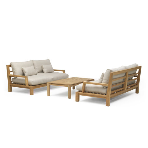 Garden Teak tuinmeubelen Daylounge loungeset | Opstelling 1 Garden Teak tuinmeubelen Daylounge loungeset | Opstelling 1