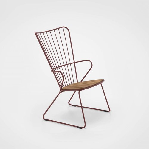 HOUE tuinmeubelen Paon loungestoel Paprika Red HOUE tuinmeubelen Paon loungestoel Paprika Red