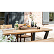 Wolfwood tuinmeubelen George tuintafel met George tuinbank en St Tropez tuinstoelen Wolfwood tuinmeubelen George tuintafel met George tuinbank en St Tropez tuinstoelen
