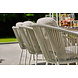 SUNS tuinmeubelen Nappa tuinstoel | Fishbone | Mat Wit- soft grey SUNS tuinmeubelen Nappa tuinstoel | Fishbone | Mat Wit- soft grey