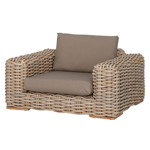 Apple Bee tuinmeubelen FFF Lounge stoel | Taupe Apple Bee tuinmeubelen FFF Lounge stoel | Taupe