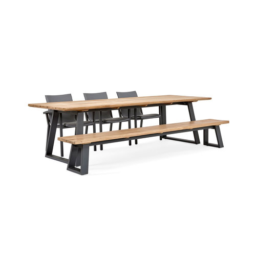 SUNS tuinmeubelen Tomar tuinbank | 220 x 45 cm | Mat Wit SUNS tuinmeubelen Tomar tuinbank | 220 x 45 cm | Mat Wit
