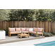 Garden Teak tuinmeubelen St. Tropez Loungeset | Hoekopstelling Klein Garden Teak tuinmeubelen St. Tropez Loungeset | Hoekopstelling Klein
