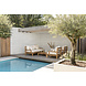 Garden Teak tuinmeubelen Daylounge loungeset | Opstelling 3 Garden Teak tuinmeubelen Daylounge loungeset | Opstelling 3