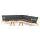 Wolfwood tuinmeubelen Norden loungeset | Opstelling 2 Wolfwood tuinmeubelen Norden loungeset | Opstelling 2