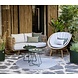 Cane-Line tuinmeubelen Nest | 2-zits loungebank | Naturel & Wit Cane-Line tuinmeubelen Nest | 2-zits loungebank | Naturel & Wit