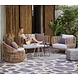 Cane-Line tuinmeubelen Nest | 2-zits loungebank | Naturel & Wit Cane-Line tuinmeubelen Nest | 2-zits loungebank | Naturel & Wit