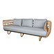 Cane-Line tuinmeubelen Nest | 3-zits loungebank | Naturel & Wit Cane-Line tuinmeubelen Nest | 3-zits loungebank | Naturel & Wit