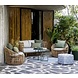 Cane-Line tuinmeubelen Nest | Loungestoel Rond | Naturel & Wit Cane-Line tuinmeubelen Nest | Loungestoel Rond | Naturel & Wit