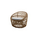 Cane-Line tuinmeubelen Nest | Loungestoel Rond | Naturel & Wit Cane-Line tuinmeubelen Nest | Loungestoel Rond | Naturel & Wit