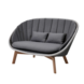Cane-Line tuinmeubelen Peacock 2 zits loungebank incl.kussen Cane-Line tuinmeubelen Peacock 2 zits loungebank incl.kussen