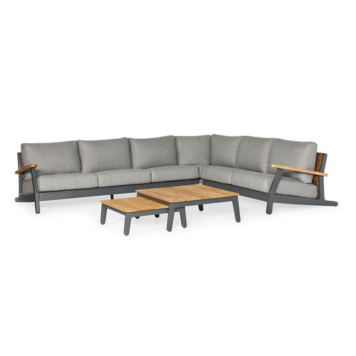 SUNS tuinmeubelen Siena Loungeset | Klein | Mat Royal Grey Frame SUNS tuinmeubelen Siena Loungeset | Klein | Mat Royal Grey Frame
