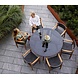 Cane-Line tuinmeubelen Aspect Tuintafel | ø144cm | Glass Smockey black Cane-Line tuinmeubelen Aspect Tuintafel | ø144cm | Glass Smockey black