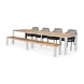 SUNS tuinmeubelen Savona tuinbank | leverbaar in 3 maten | Mat Wit SUNS tuinmeubelen Savona tuinbank | leverbaar in 3 maten | Mat Wit