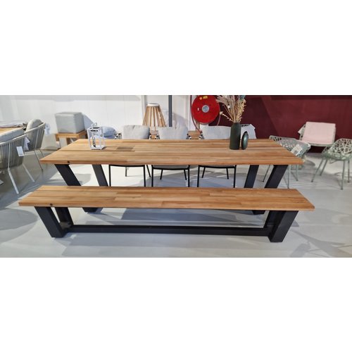 Wolfwood tuinmeubelen George Tuintafel 280x100 | 1x George tuinbank | 3x nappa tuinstoel | Ruim 30% korting Wolfwood tuinmeubelen George Tuintafel 280x100 | 1x George tuinbank | 3x nappa tuinstoel | Ruim 30% korting
