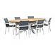 SUNS tuinmeubelen Felice stapelstoel | Mat wit | Alu/teak SUNS tuinmeubelen Felice stapelstoel | Mat wit | Alu/teak