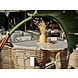 Cane-Line tuinmeubelen Aspect Tuintafel | ø144cm | Travertin Wit | 6x Basket diningstoel | 15% korting Cane-Line tuinmeubelen Aspect Tuintafel | ø144cm | Travertin Wit | 6x Basket diningstoel | 15% korting