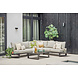 SUNS tuinmeubelen Nardo loungeset | Aluminium in 2 kleuren verkrijgbaar | Grote hoekopstelling  | 2 kussen kleuren