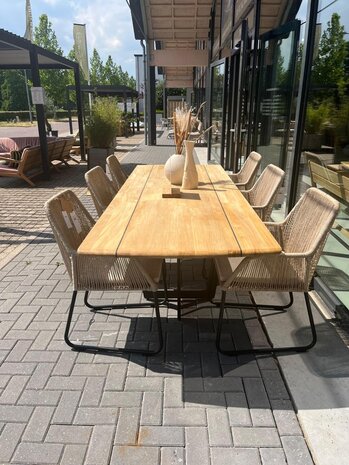 SUNS tuinmeubelen Demo set | Palermo 280 x 100 met midway stoelen SUNS tuinmeubelen Demo set | Palermo 280 x 100 met midway stoelen