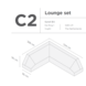 SUNS tuinmeubelen Suns | Beschermhoes voor loungeset | Grijs | C2 SUNS tuinmeubelen Suns | Beschermhoes voor loungeset | Grijs | C2