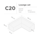 SUNS tuinmeubelen Suns | Beschermhoes voor loungeset | Grijs | C20 SUNS tuinmeubelen Suns | Beschermhoes voor loungeset | Grijs | C20