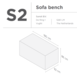 SUNS tuinmeubelen Suns | Beschermhoes voor loungebank | Grijs | S2 SUNS tuinmeubelen Suns | Beschermhoes voor loungebank | Grijs | S2