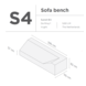 SUNS tuinmeubelen Suns | Beschermhoes voor loungebank | Grijs | S4 SUNS tuinmeubelen Suns | Beschermhoes voor loungebank | Grijs | S4