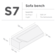 SUNS tuinmeubelen Suns | Beschermhoes voor loungebank | Grijs | S7 SUNS tuinmeubelen Suns | Beschermhoes voor loungebank | Grijs | S7