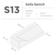 SUNS tuinmeubelen Suns | Beschermhoes voor loungebank | Grijs | S13 SUNS tuinmeubelen Suns | Beschermhoes voor loungebank | Grijs | S13