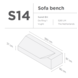 SUNS tuinmeubelen Suns | Beschermhoes voor loungebank | Grijs | S14 SUNS tuinmeubelen Suns | Beschermhoes voor loungebank | Grijs | S14