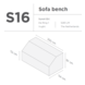 SUNS tuinmeubelen Suns | Beschermhoes voor loungebank | Grijs | S16 SUNS tuinmeubelen Suns | Beschermhoes voor loungebank | Grijs | S16