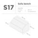 SUNS tuinmeubelen Suns | Beschermhoes voor loungebank | Grijs | S17 SUNS tuinmeubelen Suns | Beschermhoes voor loungebank | Grijs | S17
