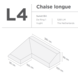 SUNS tuinmeubelen Suns | Beschermhoes voor 2-zits incl. chaise longue | Grijs | L4-L8 SUNS tuinmeubelen Suns | Beschermhoes voor 2-zits incl. chaise longue | Grijs | L4-L8
