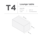 SUNS tuinmeubelen Suns | Beschermhoes voor Loungetafel | T4-T5-T6 SUNS tuinmeubelen Suns | Beschermhoes voor Loungetafel | T4-T5-T6