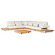 SUNS tuinmeubelen Loungeset Emar | groot | naturel kussens SUNS tuinmeubelen Loungeset Emar | groot | naturel kussens