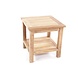 Garden Teak tuinmeubelen Collin bijzettafel met onderschap 50 x 50 cm Garden Teak tuinmeubelen Collin bijzettafel met onderschap 50 x 50 cm